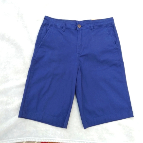 Magellan Outdoors Navy BLUE Summerville Flat Front 10” Inseam Boys Short Size 14 - Picture 1 of 9